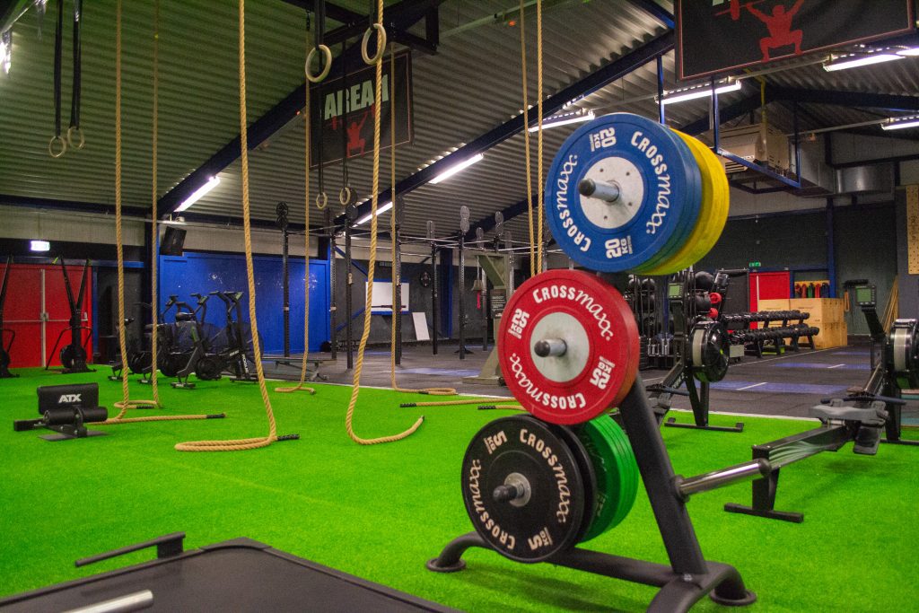 Rek met gewichtschijven Crossfit Winschoten